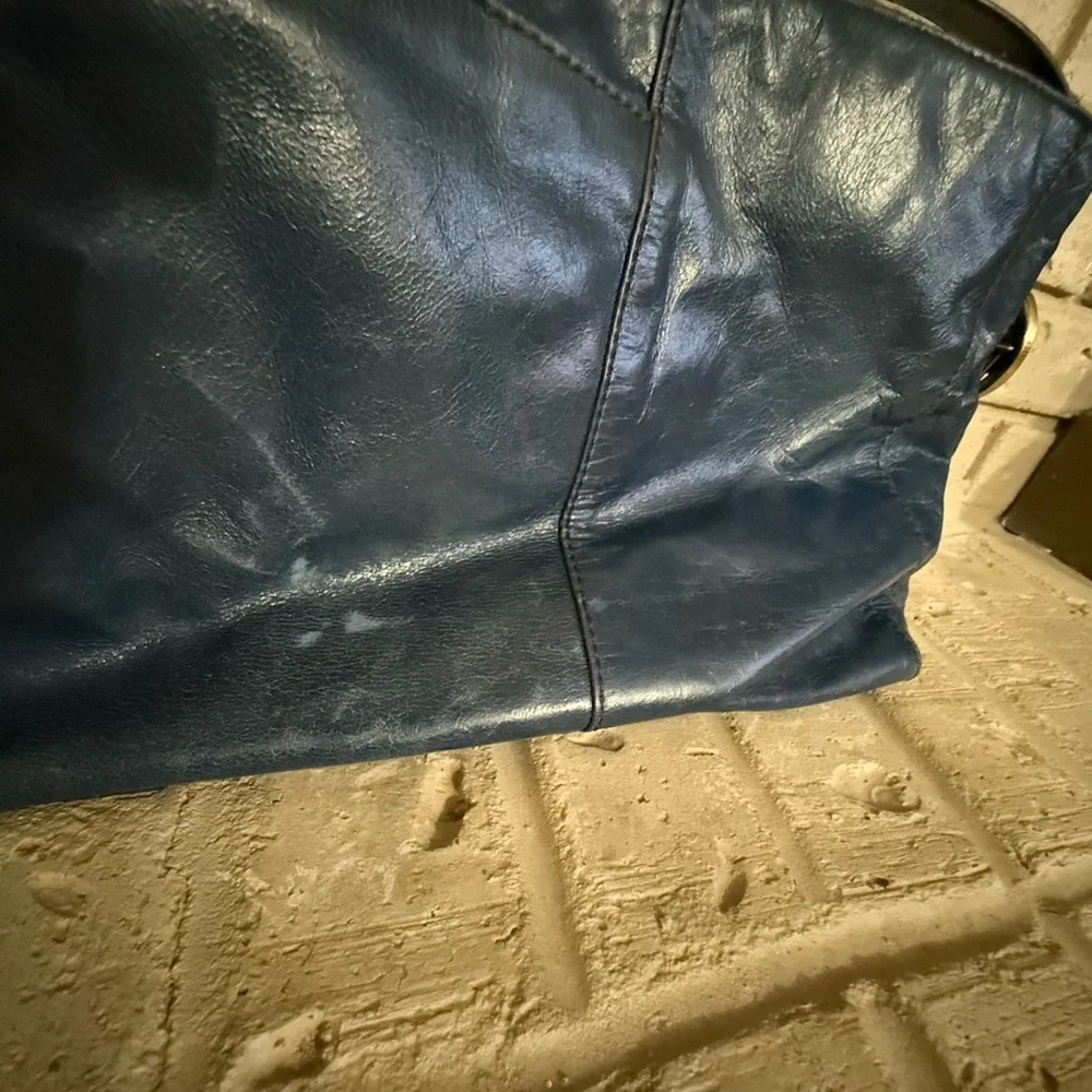 HOBO Render Blue Leather Hobo Bag - Picture 2 of 7